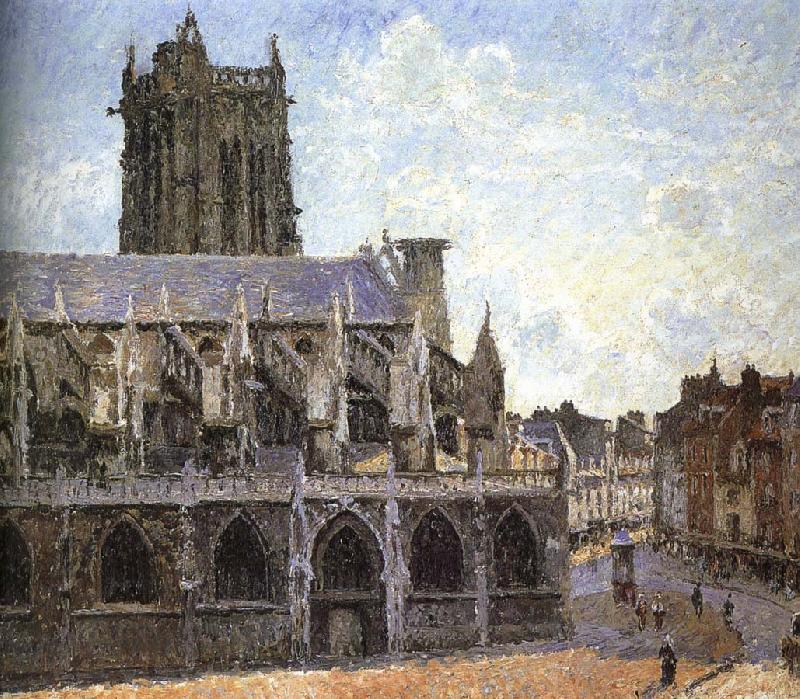 Camille Pissarro Church under the sun oil painting picture